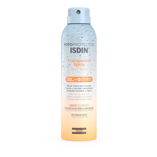 Fotoprotector ISDIN Trasparent Spray Wet Skin SPF30 solare corpo 250ml 2024