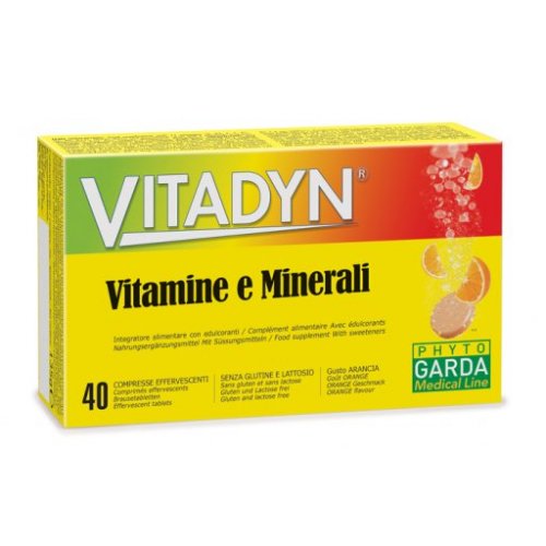 VITADYN VITAMINE e MINERALI integratore per cambi di stagione 40 compresse effervescenti