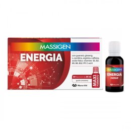 MASSIGEN ENERGIA rimedio per stanchezza fisica e mentale 10 flaconi 25ml