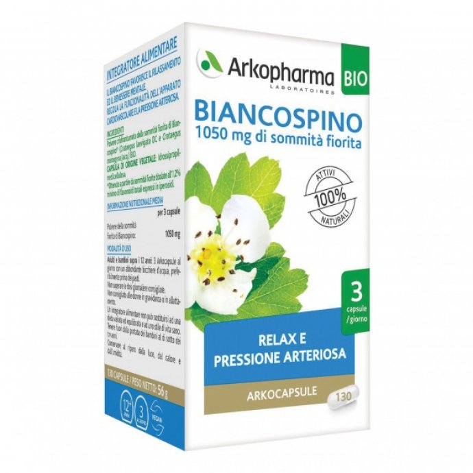 ARKOCAPSULE BIANCOSPINO BIO con prezzo promo 130 capsule