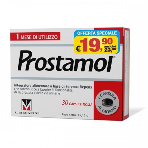 PROSTAMOL  migliora la funzionalità della prostata e delle vie urinarie 30 CAPSULE PROMO 2022