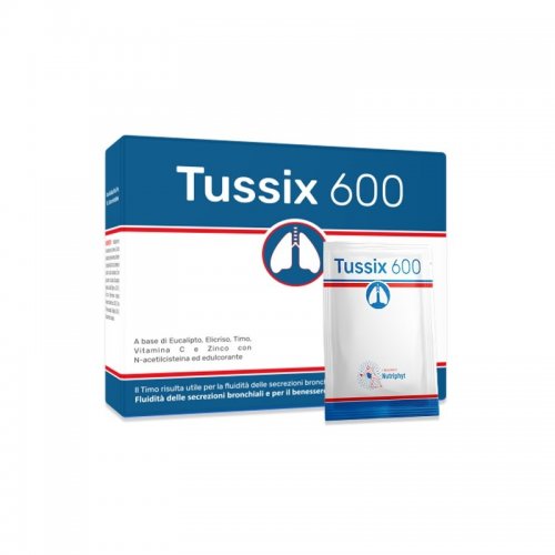 TUSSIX 600 rimedio contro tosse grassa e raffreddore 20 buste con NAC