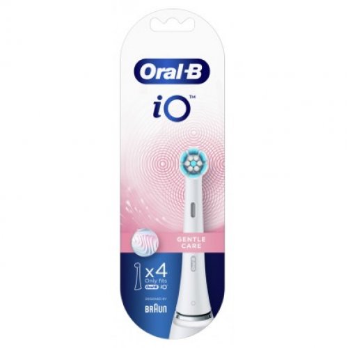 Oral-B iO Testine di Ricambio Gentle Clean Bianche 4 Pezzi