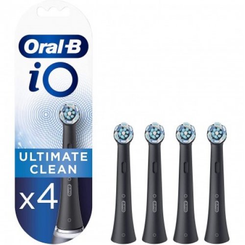 Oral-B iO Testine di Ricambio Ultimate Clean Black 4 pezzi