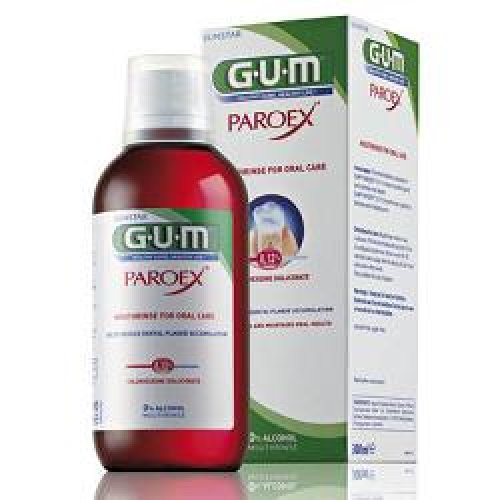 Gum Paroex Collutorio 0.12% Clorexidina per gengiviti parodontiti 300 ml