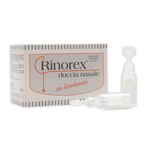 Rinorex doccia nasale con Bicarbonato 15 Fiale da 5 Ml