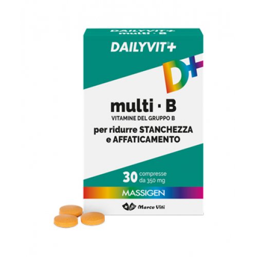 Massigen Dailyvit+ MultiB Integratore di vitamine B per stanchezza e affaticamento 30 compresse