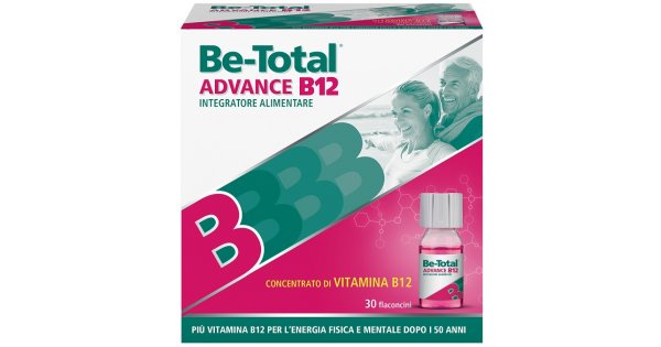 Be-Total Advance B12 Integratore di Vitamina B12 30 Flaconcini