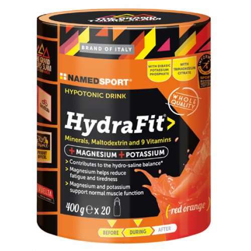 Named Sport Hydrafit Polvere Integratore energetico arancia rossa 400 gr