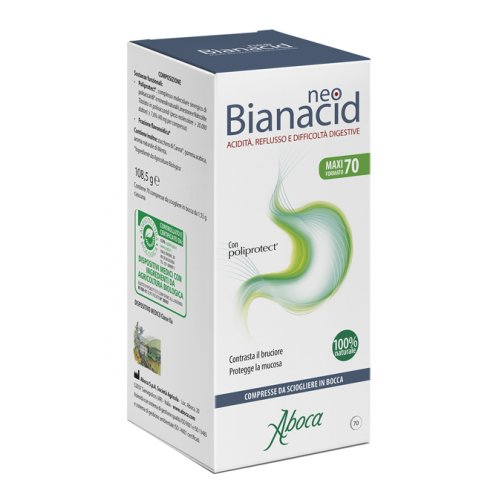 Aboca NeoBianacid contro acidità e reflusso 70 compresse masticabili