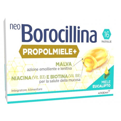 Neoborocillina Propolmiele+ miele ed eucalipto 16 Pastiglie