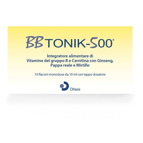 BBTONIK 500 Integratore di vitamina B e complesso energetico 10 flaconi 10ML