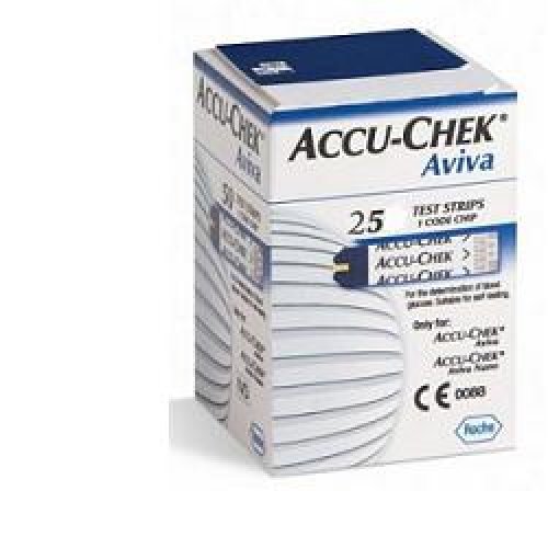 ACCU-CHEK AVIVA 25 strisce reattive per glicemia scad-31-07-23