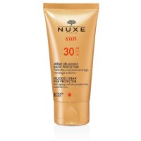 NUXE SUN Crema Viso SPF 30 | 50ml |anti età | Prezzo Promo | borsa mare omaggio