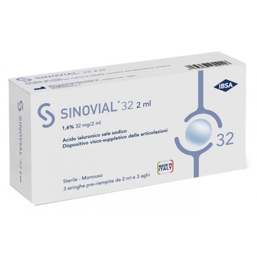 SINOVIAL 32 Soluzione intrarticolare preriempita 3 siringhe 32mg-2ml