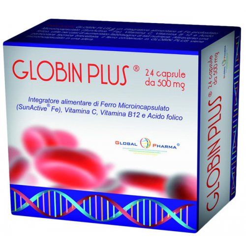 GLOBIN PLUS Integratore alimentare di Ferro Microincapsulato 24 capsule