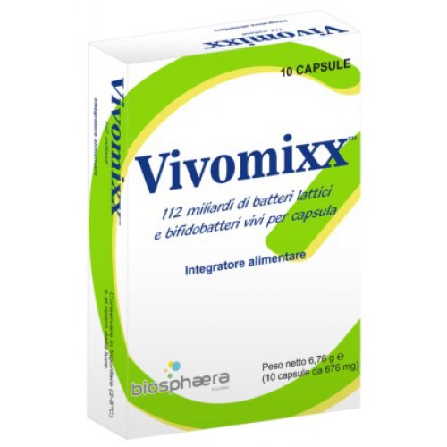 VIVOMIXX integratore di fermenti vivi e bifidobatteri 112 miliardi 10 capsule
