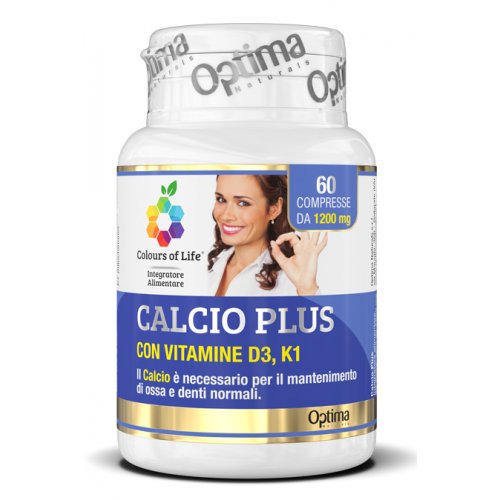 CALCIO PLUS OPTIMA integratore per ossa forti con vitamina D-K 60 compresse