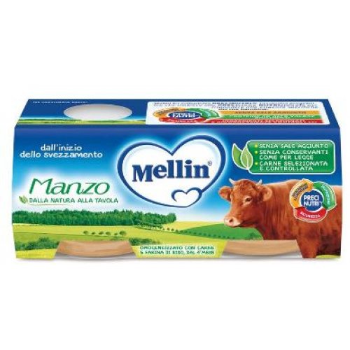 MELLIN-OMO.MANZO 2X120G