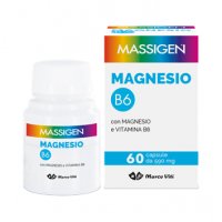 Massigen Magnesio B6 integratore per stanchezza e affaticamento 60 capsule 