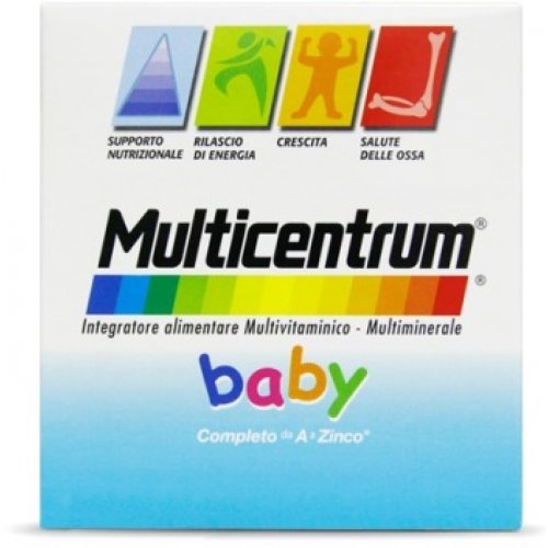 MULTICENTRUM BABY multivitaminico multiminerale completo PER BAMBINI DA 1 a 6 ANNI 14 BUSTE