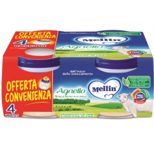 MELLIN-OMO.AGNELLO 4X80G