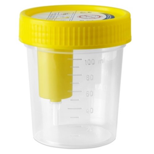 Contenitore sterile per urina con provetta sottovuoto 1 pezzo 120ml