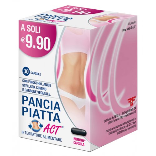 PANCIA PIATTA ACT elimina i gas e regola la motilità intestinale 30 compresse