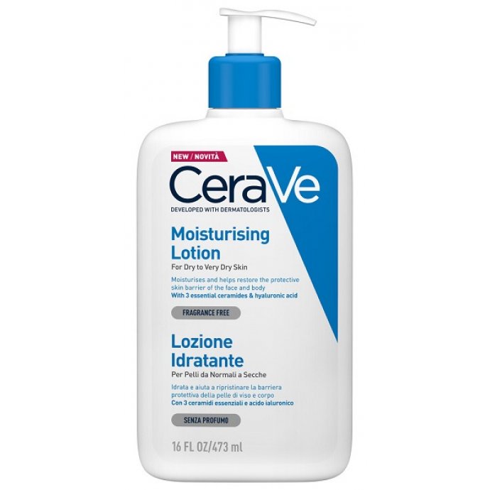 CERAVE Lozione idratante con ceramidi e acido ialuronico 473ml