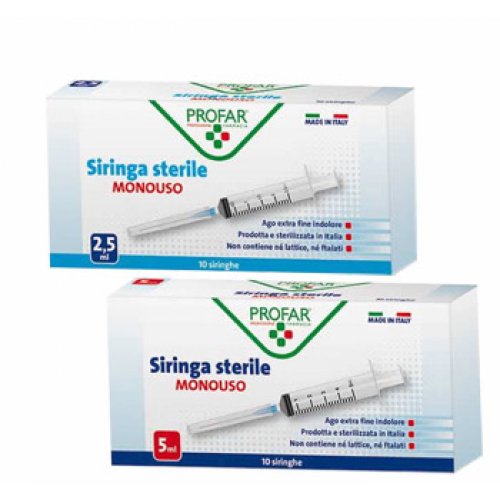 SIRINGA MONOUSO 5 ML PROFAR