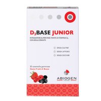 D3BASE JUNIOR vitamina D per bambini 30 Caramelle Frutti di bosco D3BASE JUNIOR vitamina D per bambini 30 Caramelle Frutti di bosco