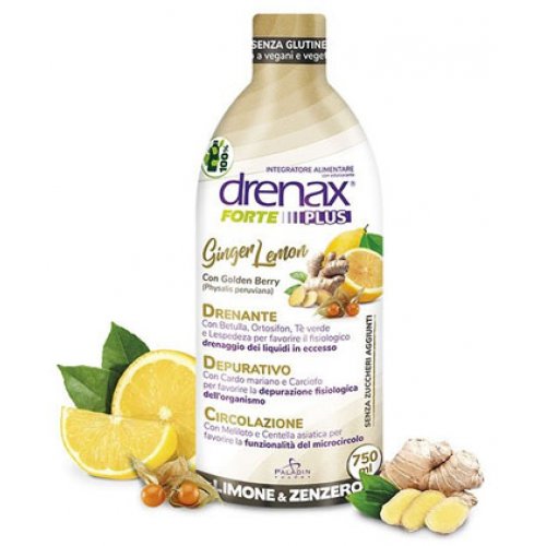 DRENAX FORTE Ginger Lemon integratore per drenare i liquidi corporei 750ml