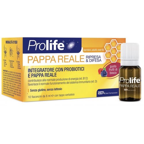 PROLIFE PAPPA REALE come fonte di vitamina B riduce astenia e rinforza le difese 10 flaconi da 8ML prezzo promo