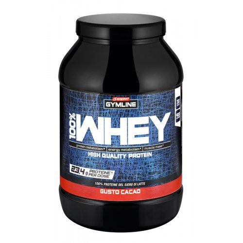 ENERVIT GYMLINE 100% WHEY proteine concentrate siero di latte gusto cacao 900G
