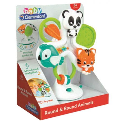 ROUND & ROUND ANIMALS - HIGH CHAIR TOY (