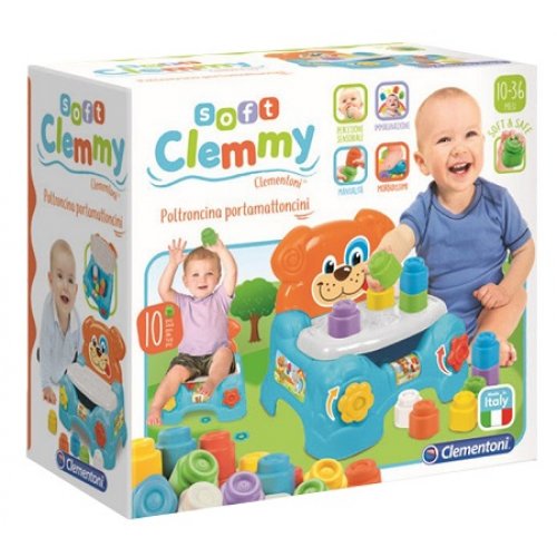 Baby Clemmy. Poltroncina Portamattoncini Clementoni