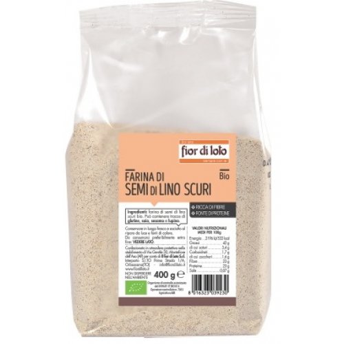 FARINA SEMI LINO SCURI BIO400G