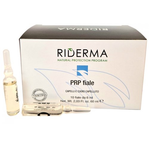 RIDERMA PRP trattamento anticaduta capelli 10 ampolle da 6ml
