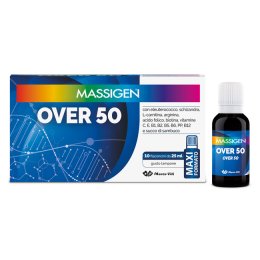 MASSIGEN OVER 50 integratore per sostegno fisico e mentale 10 flaconi