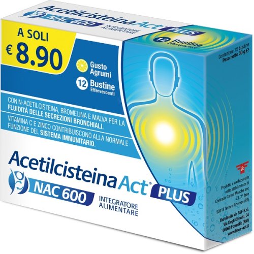 ACETILCISTEINA ACT PLUS NAC600 ACETILCISTEINA ACT PLUS NAC600