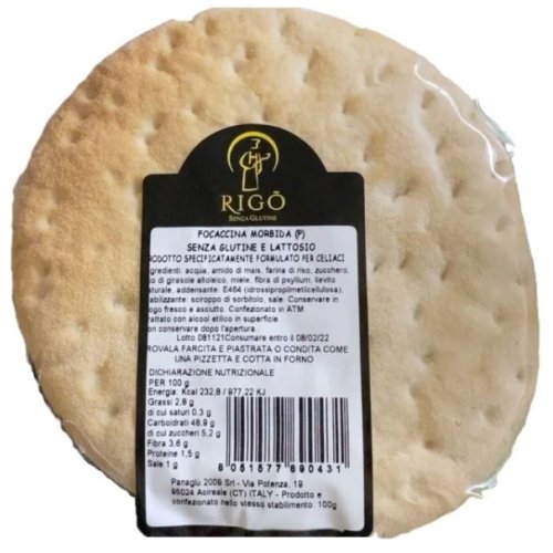 RIGO'Focaccina Morb.100g RIGO'Focaccina Morb.100g