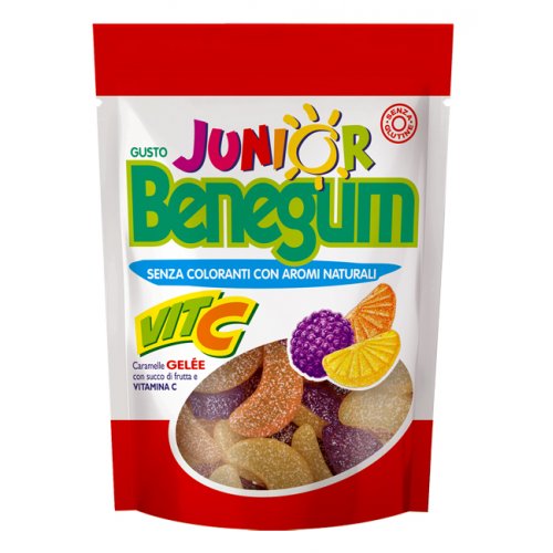 BENEGUM JUNIOR VITA C CARAMELLE GELE' CON SUCCO DI FRUTTA EVITAMINA C 90 G