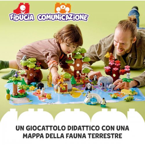 LEGO DUPLO 10975 Animali del Mondo Tappetino di Gioco