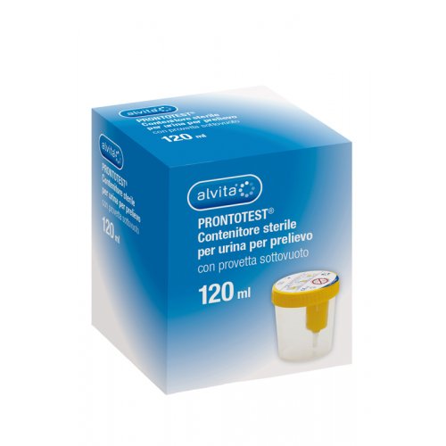 CONTENITORE URINE ALVITA PRONTOTEST PRELIEVO SOTTOVUOTO 120ML 1 PEZZO