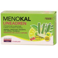 MENOKAL LINEADREN integratore depurativo drenante gusto ananas 15 stick