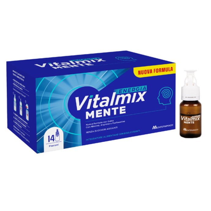 VITALMIX Mente integratore energetico sistema nervoso 14 Flaconi
