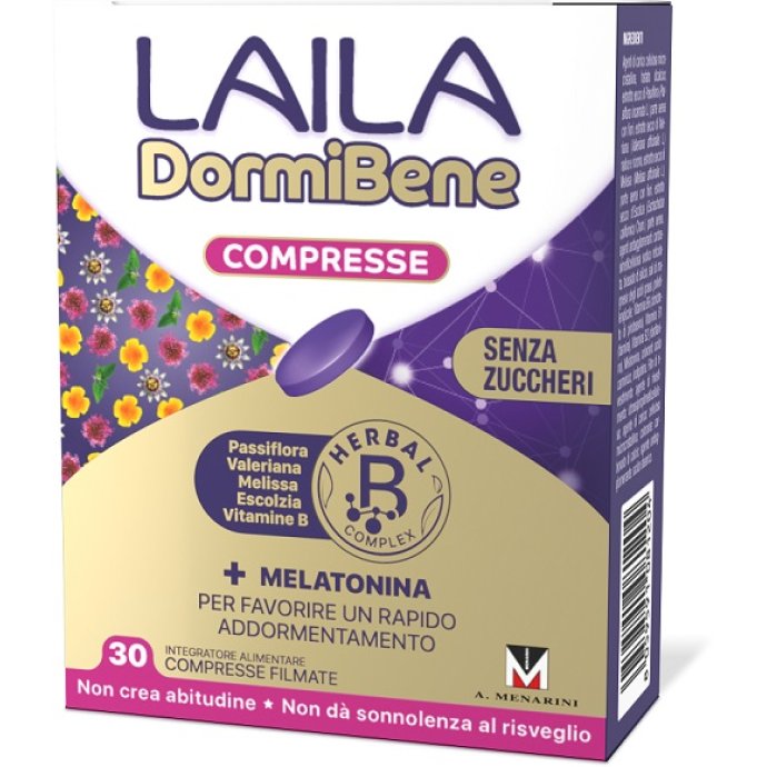 LAILA DORMIBENE rimedio per favorire il sonno 30 compresse