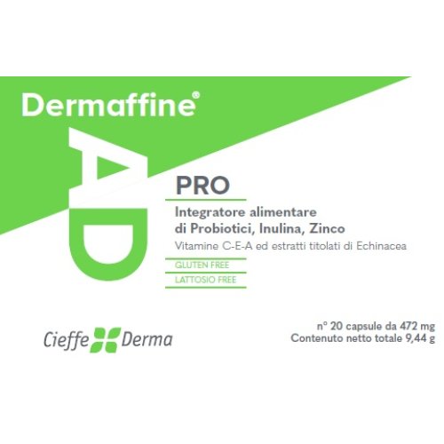DERMAFFINE AD PRO integratore di probiotici e inulina 20 capsule DERMAFFINE AD PRO integratore di probiotici e inulina 20 capsule