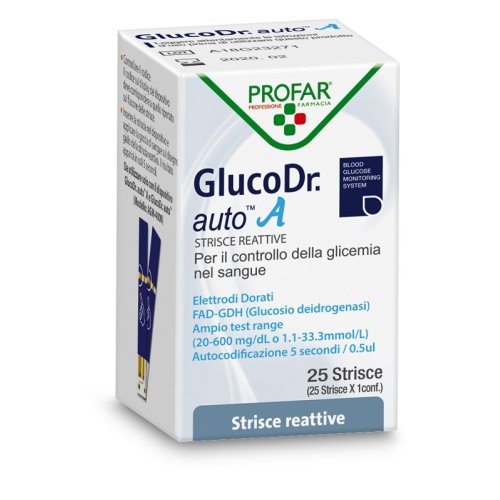 GLUCO DR AUTO GLICEMIA 25 STRISCE PROFAR