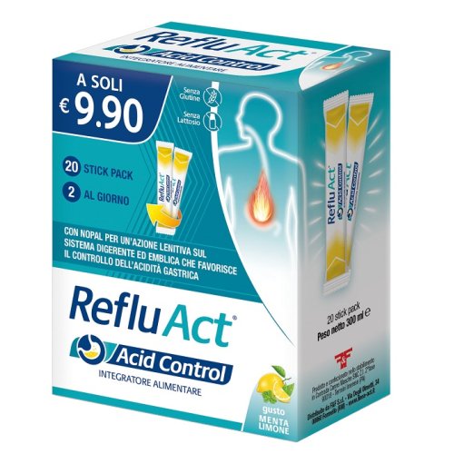 RefluACT Acid Control rimedio per reflusso e acidità 20 stick prezzo promo